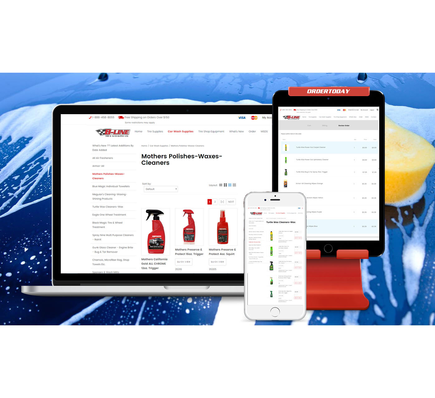 Online Ordering available for Carwash Supplies