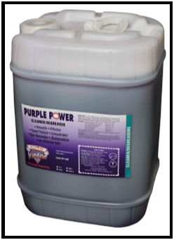 Can I use Purple Power cleaner/degreaser?