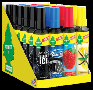 Little Trees Auto Spray Air Freshener 3.5oz - Black Ice Wholesale